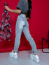 MOM STRETCH pants "VENERA" - LIGHT GRAY AT133-38